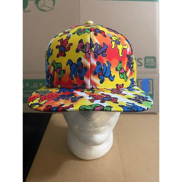 Grateful Dead Snapback Baseball Hat Cap Tie Dye Dancing Bears Bioworld‎ - Picture 1 of 9